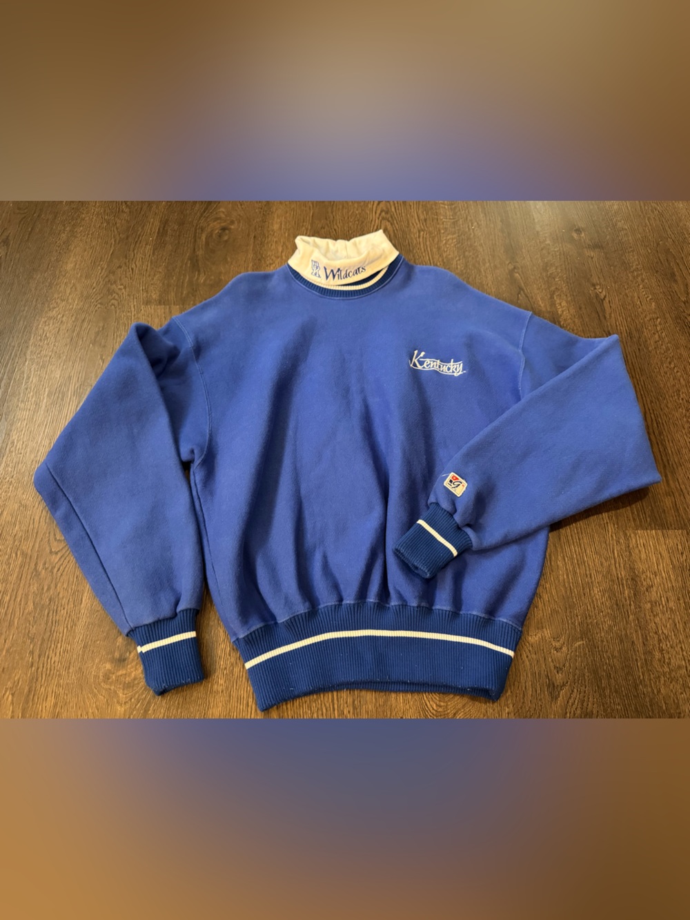 Rare 80s/90s Kentucky Wildcats Sweatshirt by The Game -XL- made in USA